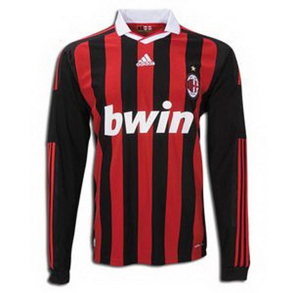 Camiseta Milan 1ª ML Retro 2009/2010 Rojo